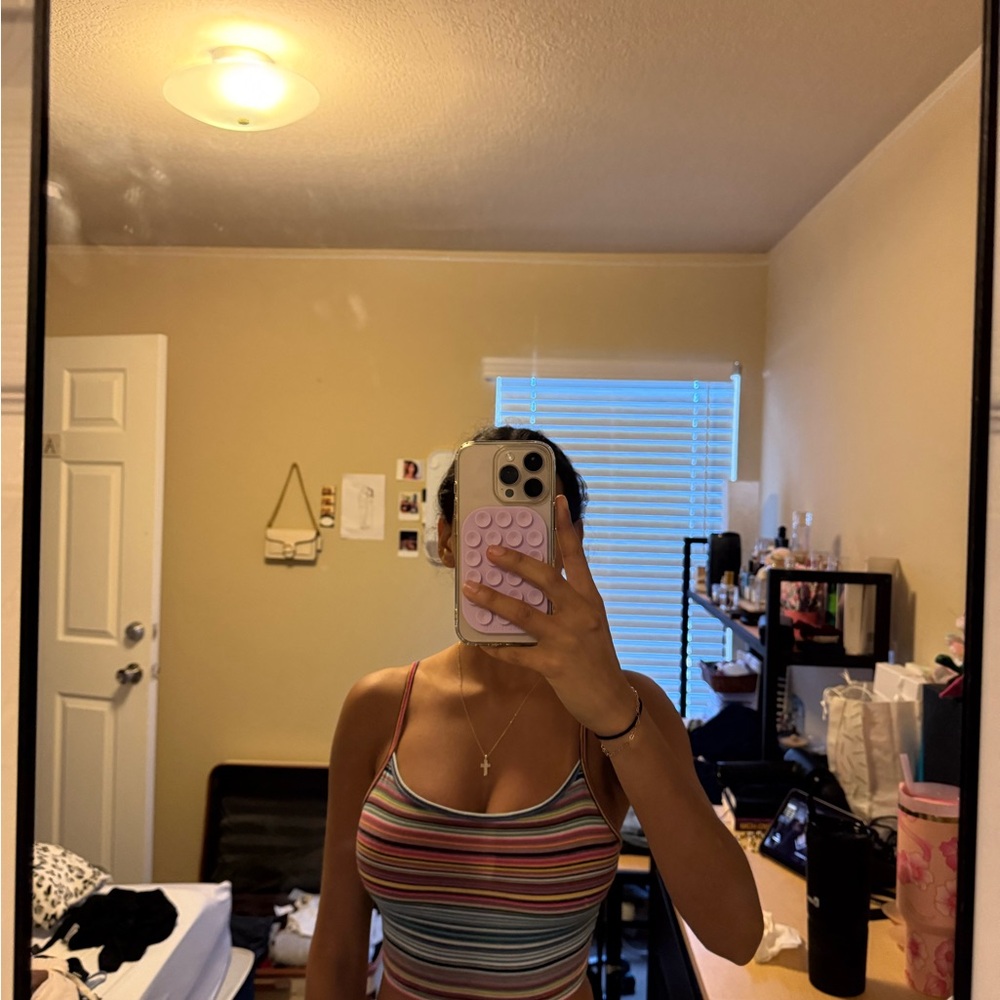 Colorful Striped Tank Top